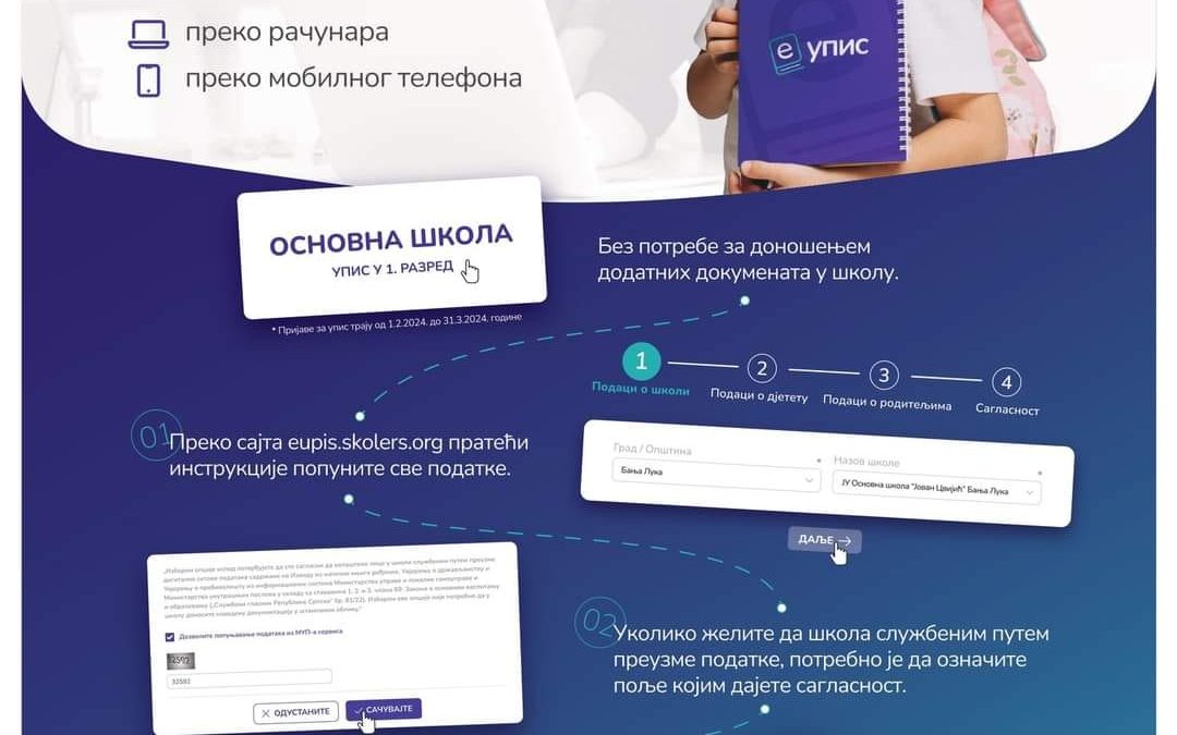 Упис у први разред.